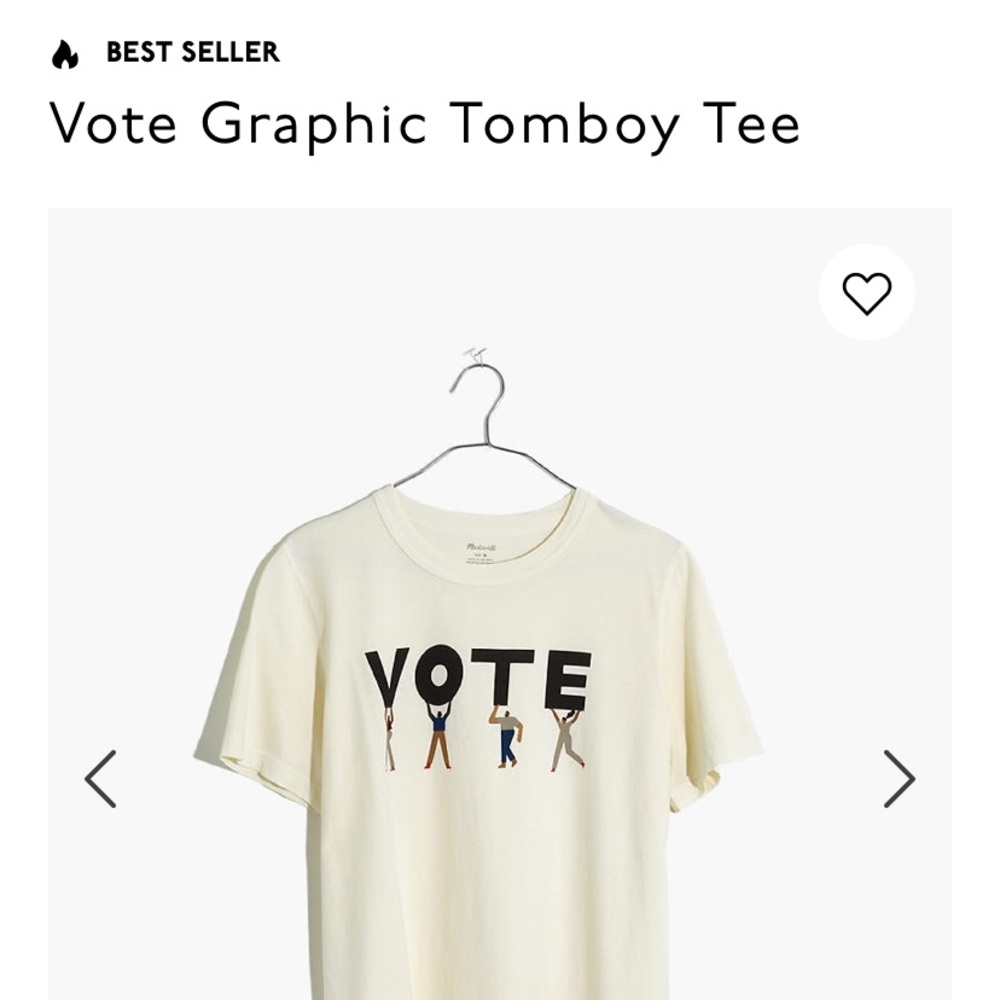 Madewell vote graphic tomboy tee - Picture 3 of 4